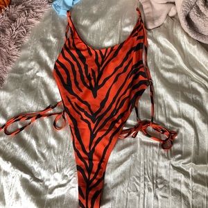 Tiger Striped Monokini